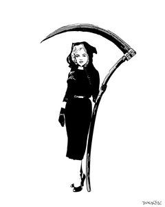 Death Prefers Blondes (Grim Marilyn) Print